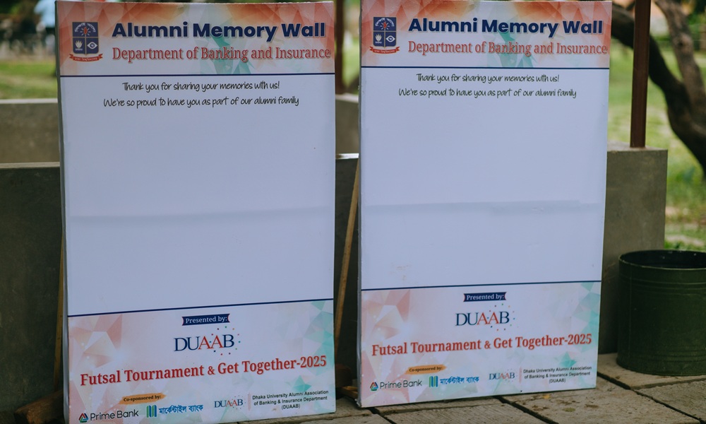 Alumni memory wall